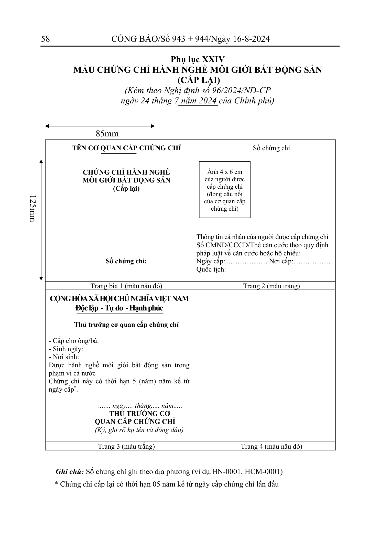 Trang 57 bản gốc 96/2024/NĐ-CP