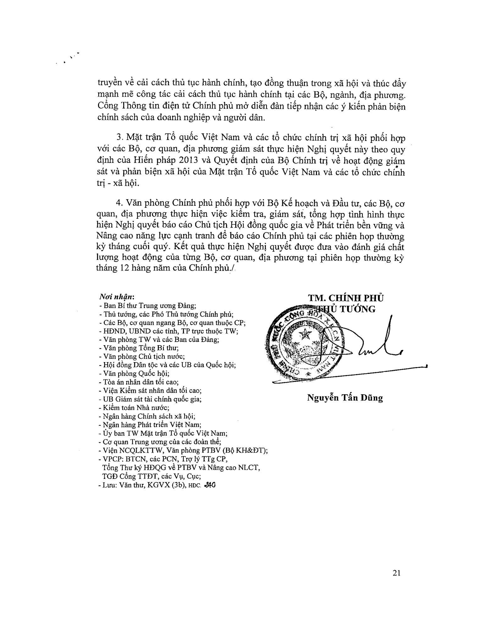 Trang 21 bản gốc 19/NQ-CP
