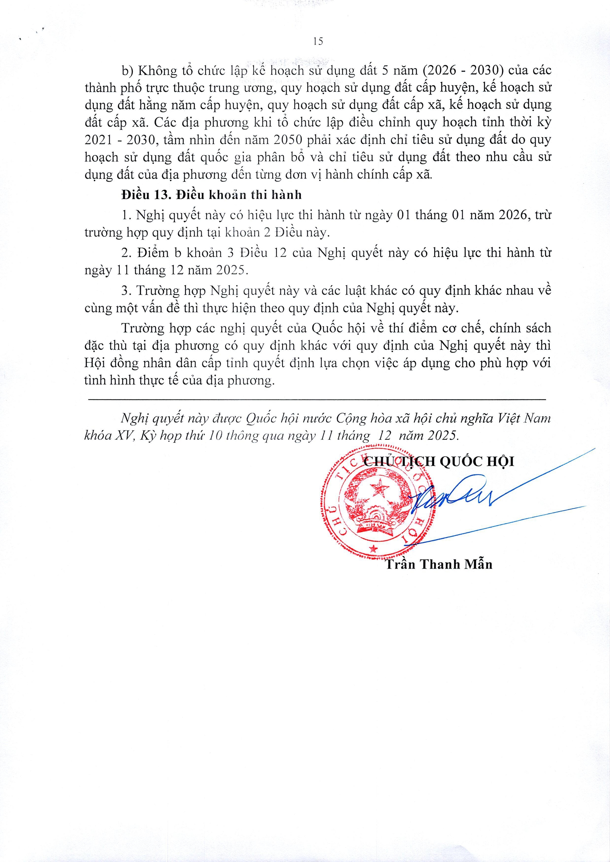 Trang 15 Nghị quyết 254/2025/QH15