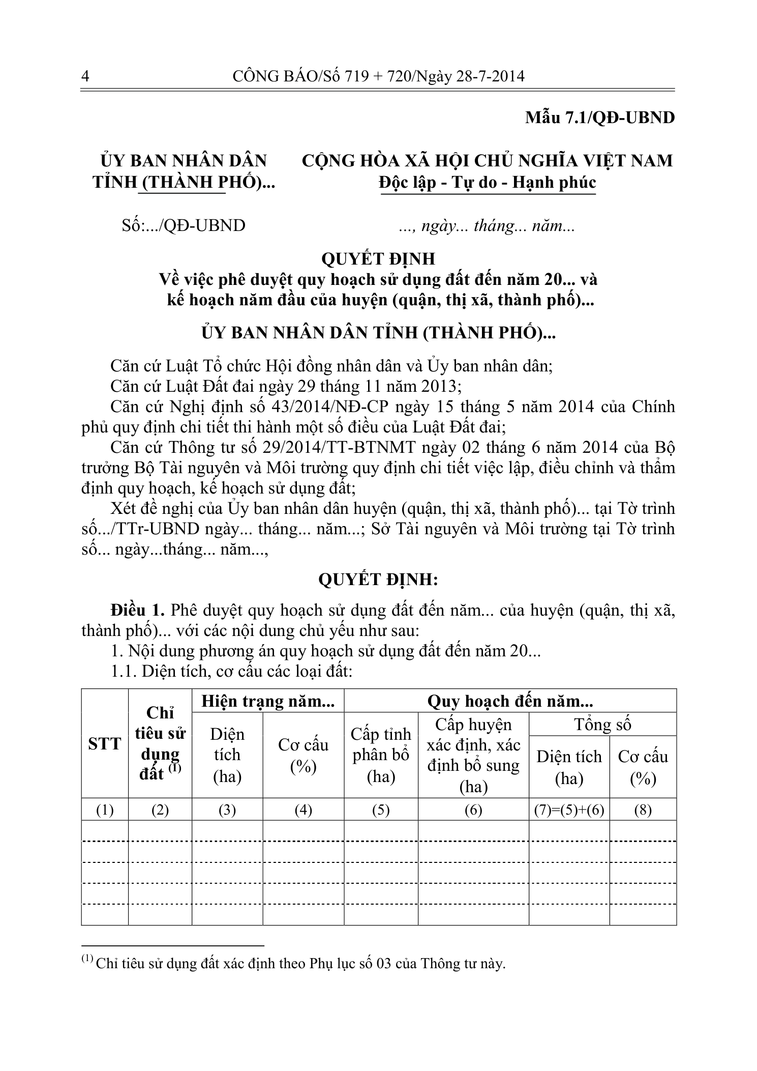 Trang 2 bản gốc 29/2014/TT-BTNMT