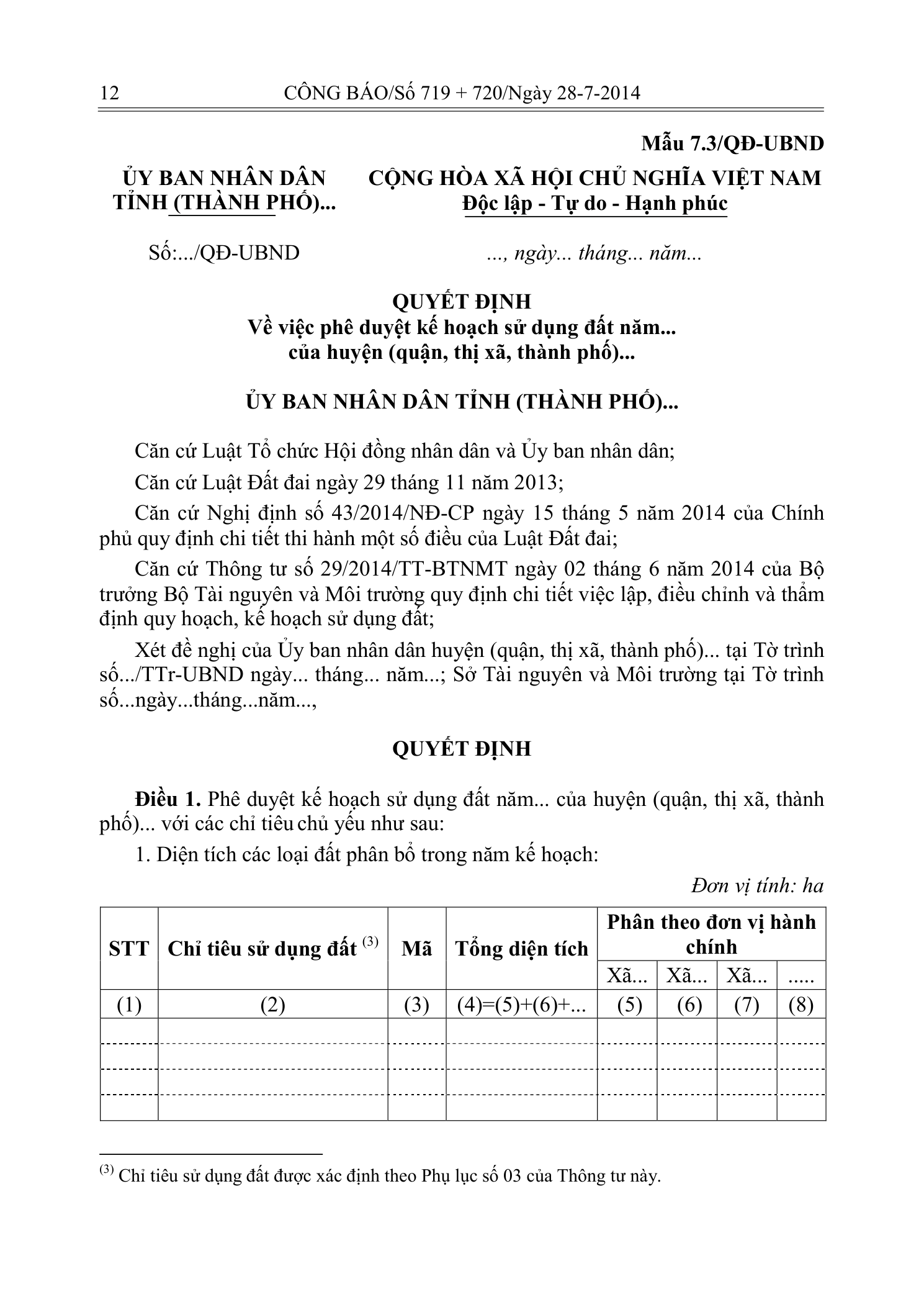 Trang 10 bản gốc 29/2014/TT-BTNMT
