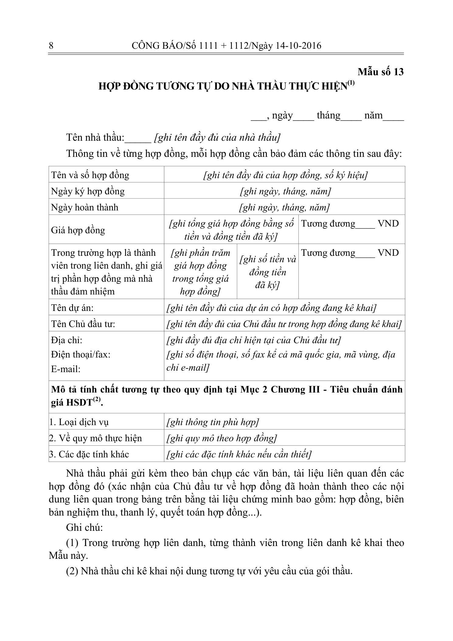 Trang 6 bản gốc 14/2016/TT-BKHĐT