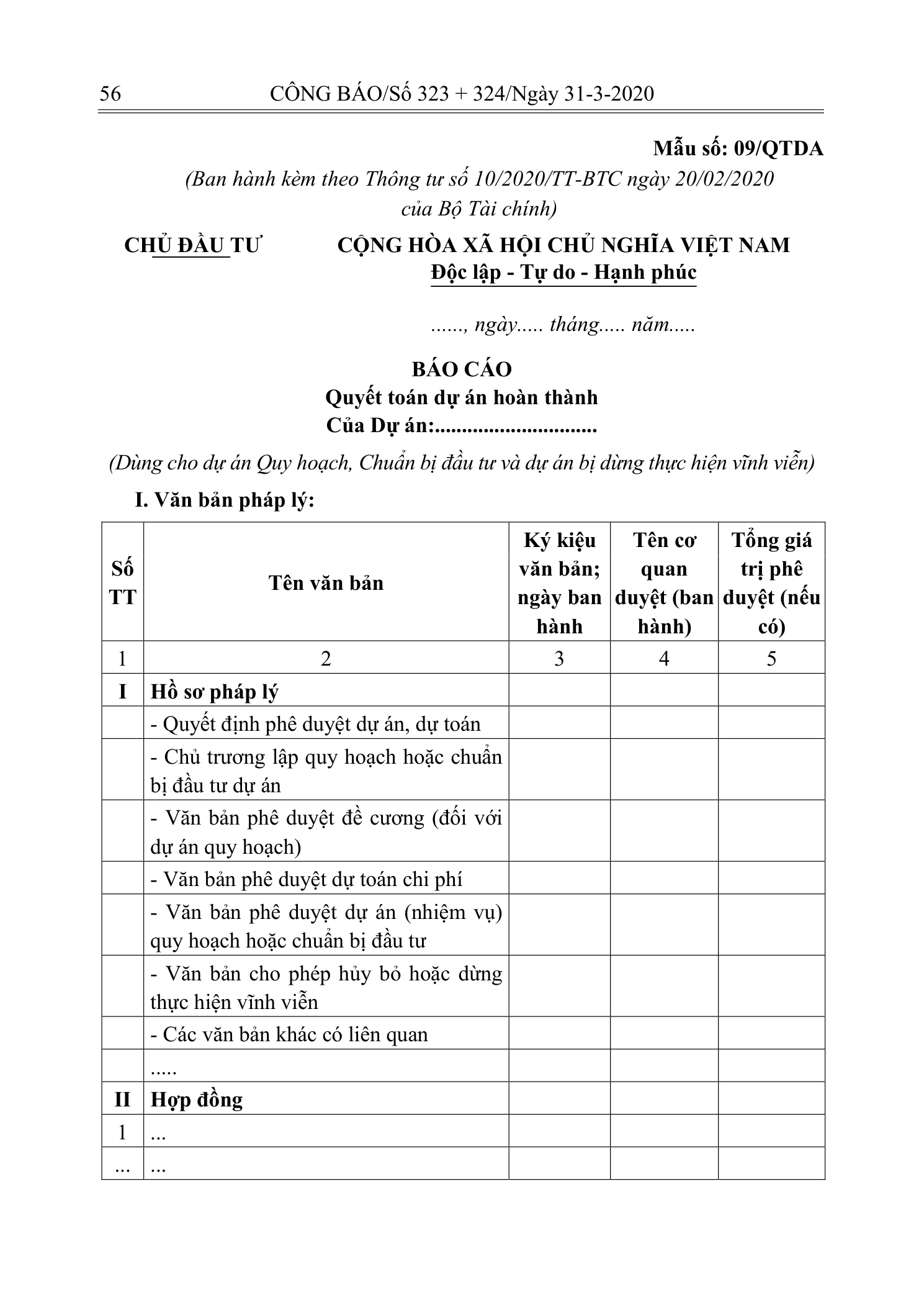 Trang 42 bản gốc 10/2020/TT-BTC