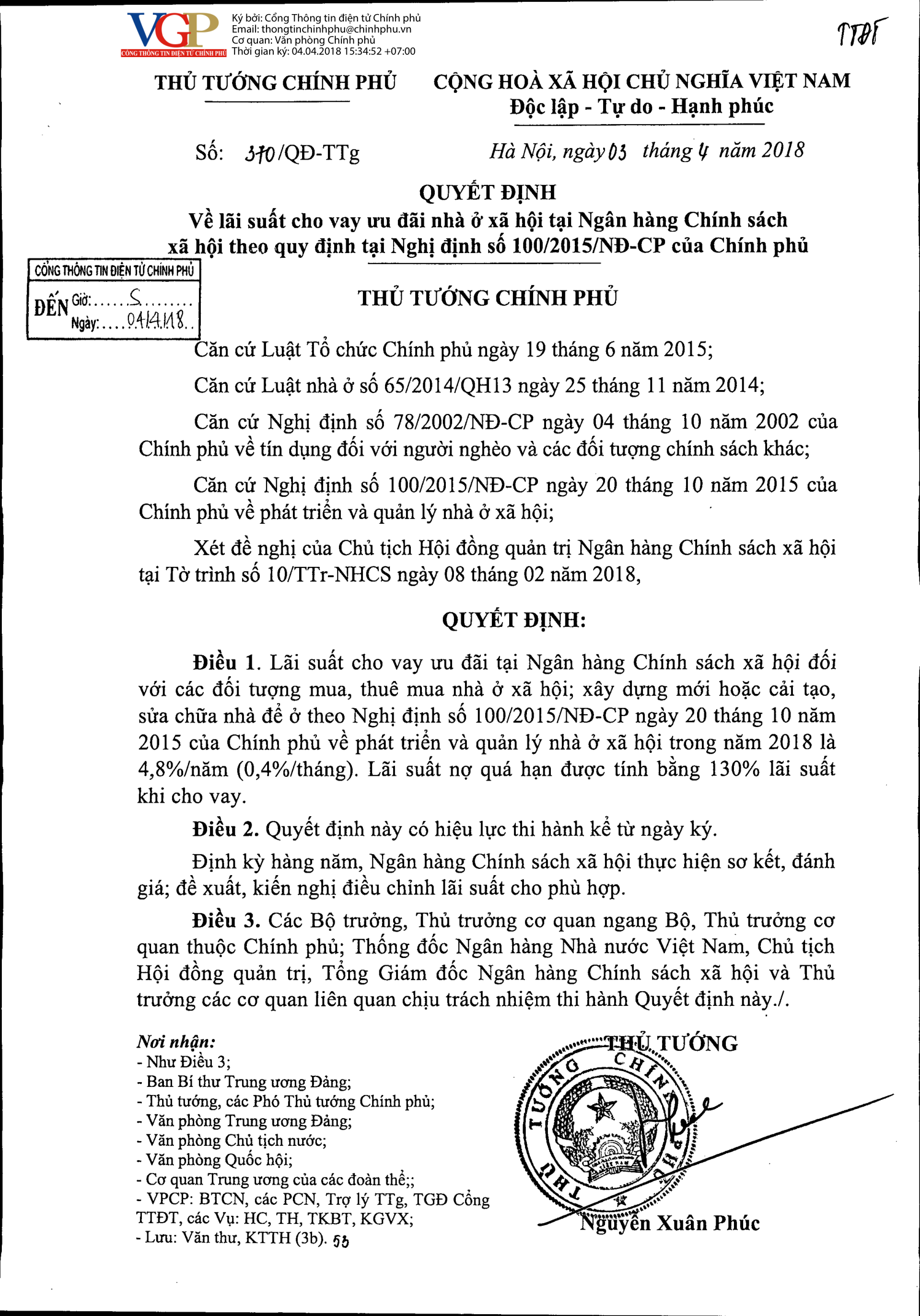 Trang 1 bản gốc 370/QĐ-TTg